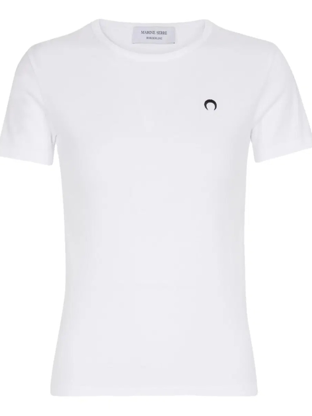 Marine Serre White Baby T-Shirt with Black Crescent Logo size medium authentic